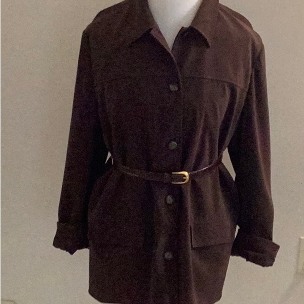 Talbots, Brown Shacket - Picture 1 of 12